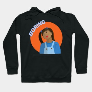 A little girl being bored Hoodie